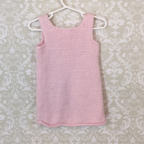 {Baby Gap}6-12 mo Pink SleevelessSweaterDress - Picture 2 of 4